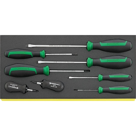 Stahlwille Tools DRALL+ set of screwdrivers i.TCS inlay No.TCS 4620-4734/8 1/3-tray8-pcs. 96838769